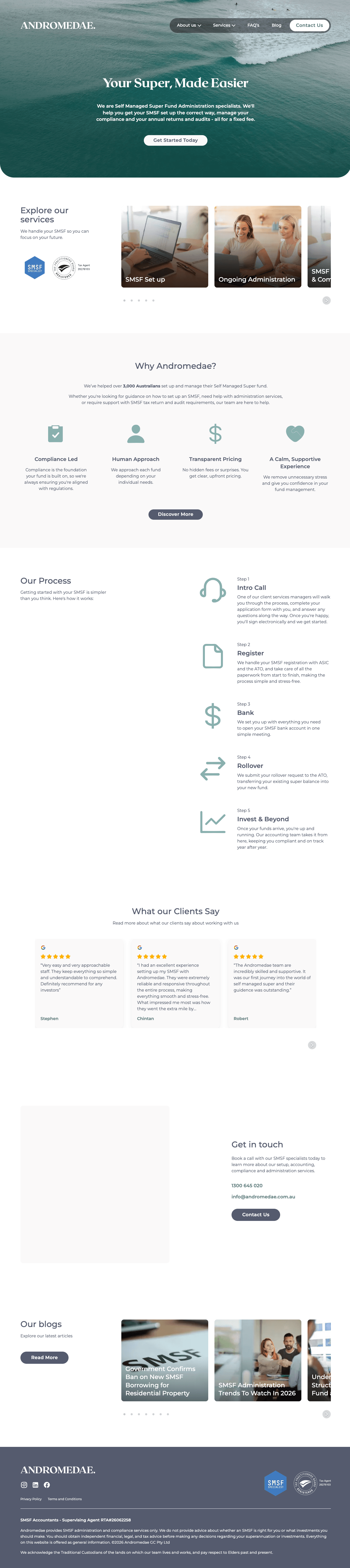 Andromedae — Commercial Website Rebuild