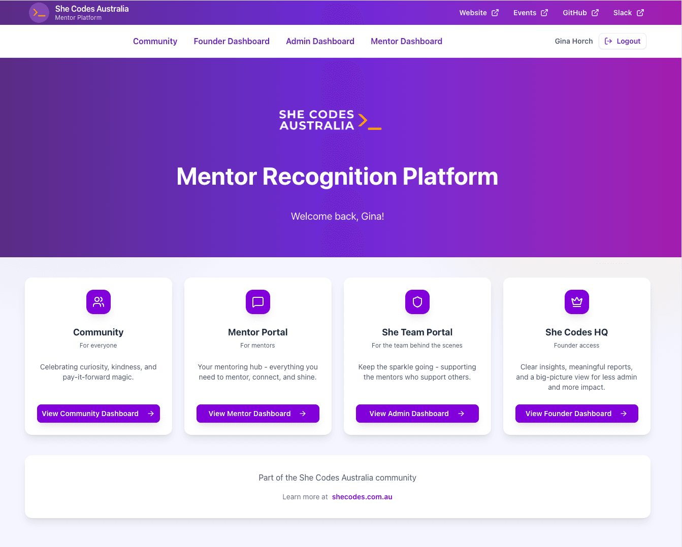 She Codes Data Platform